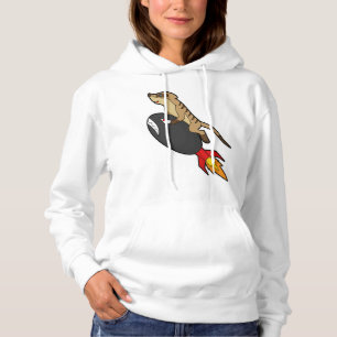 Pull À Capuche Meerkat en vol avec fusée