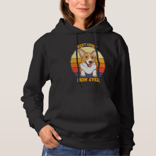Pull À Capuche Meilleur Corgi Maman Ever Corgi Crazy Chien Propri