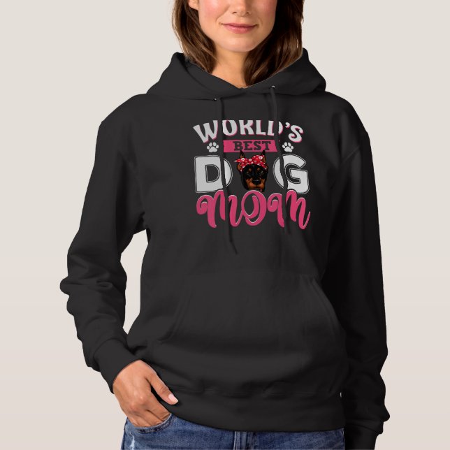 Pull À Capuche Meilleur Doberman Dog Maman Fête des Mères (Devant)