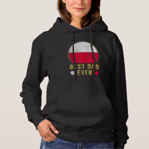 Pull À Capuche Meilleur Papa Homme Polonais Fierté Pays Pologne F