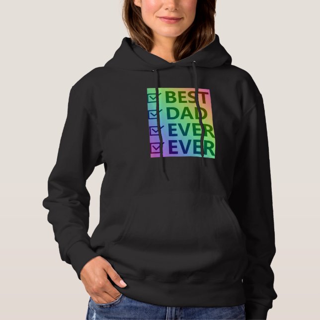 Pull À Capuche Meilleur papa jamais, fière fierté LGBTQ Hommes Ca (Devant)