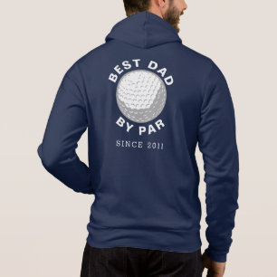 Pull À Capuche Meilleur Papa Par Golf Papa Anniversaire Année Per