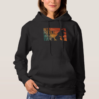 Pull À Capuche Meilleur Poodle Maman Femmes Mères Pet Chien Poodl