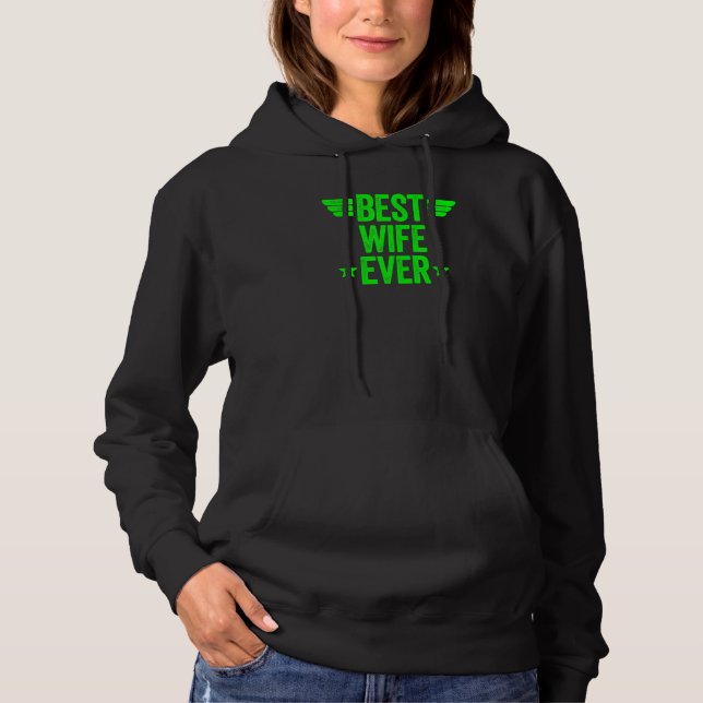 Pull À Capuche Meilleure femme jamais 7 (Devant)