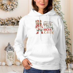Pull À Capuche Meilleure maman chien toujours aquarelle Yorkie hi
