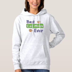 Pull À Capuche Meilleure maman de chat de tous les temps