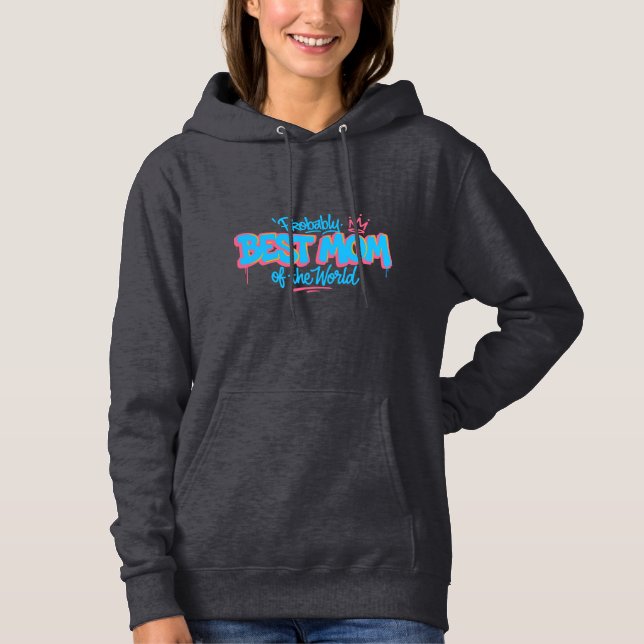 Pull À Capuche Meilleure Maman du Monde (Devant)