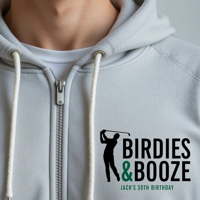 Pull À Capuche Membre du club de golf adulte Birdies & Booze Anni (Birdies & Booze Adult Golf Club Member Birthday Hoodie
)
