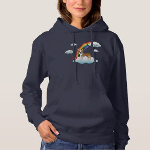 Pull À Capuche Mémorial arc-en-ciel Boston Terrier Fauve et Blanc