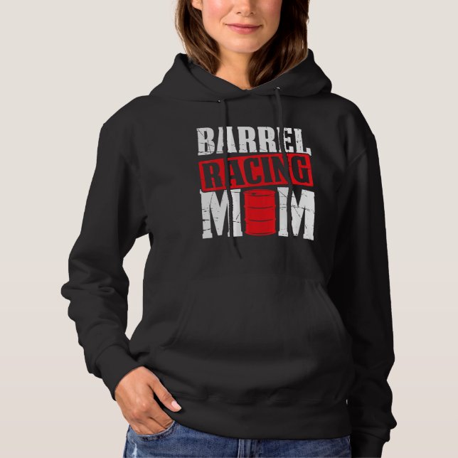 Pull À Capuche Mens Barrel Racing Maman Barrel Racing Western Rod (Devant)