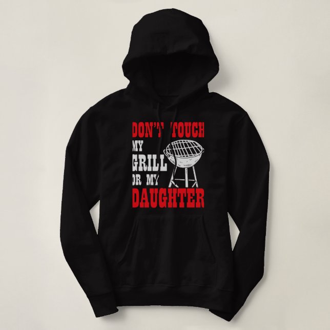 Pull À Capuche Mens BBBQ Chemise Stand Back Papa Grilling Funny F (Design devant)