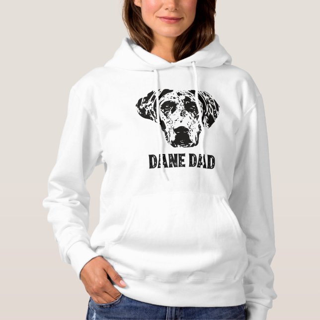 Pull À Capuche Mens Dane Papa - Great Dane Papa (Devant)
