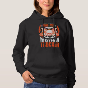 Pull À Capuche Mens Mauvais crâne Mère Trucker Semi Truck Driver 