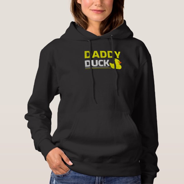 Pull À Capuche Mens Rubber Duckling Duck Daddy Duck Da père (Devant)