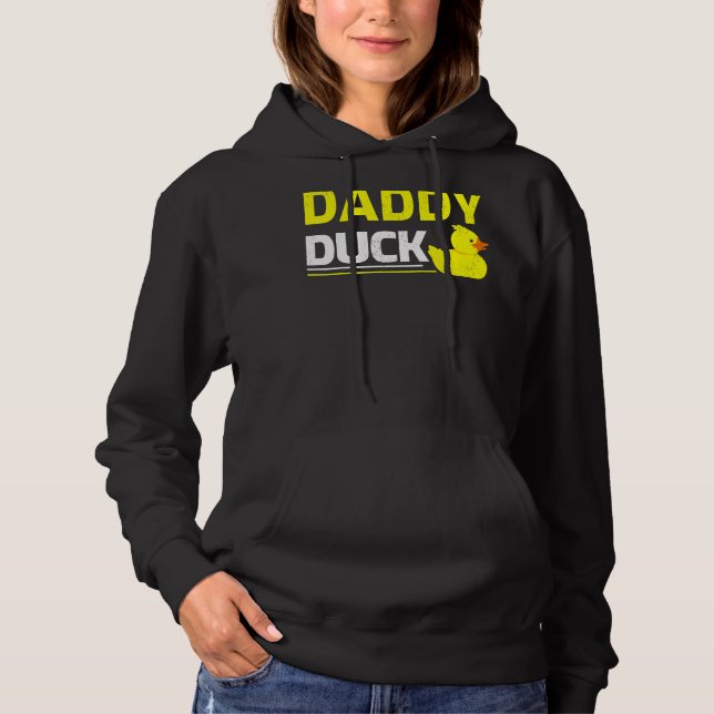 Pull À Capuche Mens Rubber Duckling Duck Daddy Duck Da père (Devant)