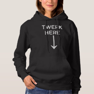 Pull À Capuche Mens Twerk Ici Danse Adulte