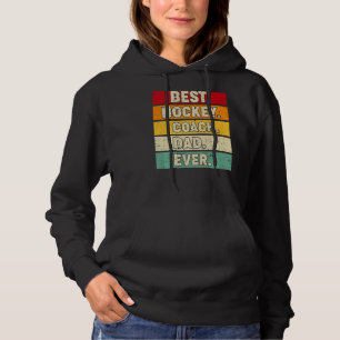 Pull À Capuche Mens Vintage Retro Meilleur Entraîneur De Hockey P