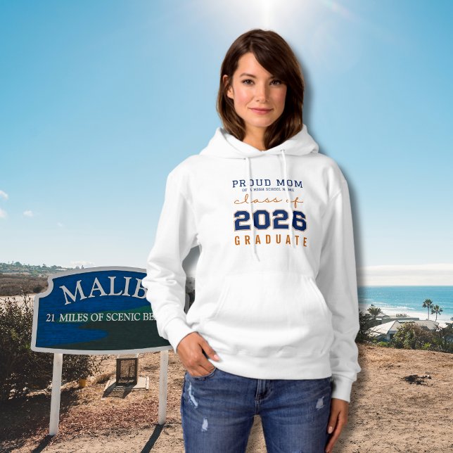 Pull À Capuche Mère fière d'un diplômé de la promotion 2026 (Créateur téléchargé)