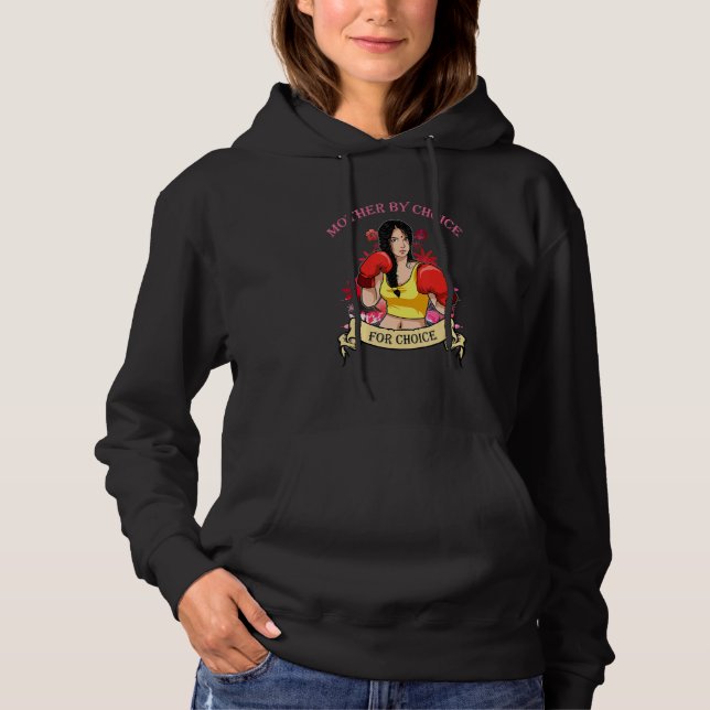 Pull À Capuche Mère par choix pour une femme asiatique pro-choix (Devant)