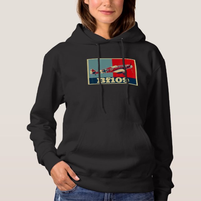 Pull À Capuche Messerschmitt Bf109 2ème guerre mondiale Military  (Devant)
