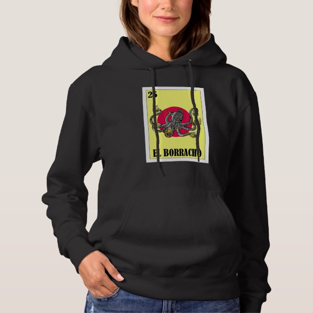 Pull À Capuche Mexicain pour les Fêtes  El Octopus (Devant)
