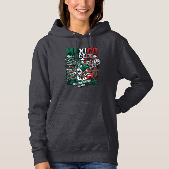Pull À Capuche Mexico Football Squelette Attaquant Nations Premiu (Devant)