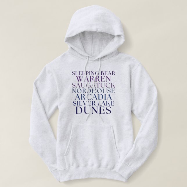 Pull À Capuche Michigan Great Lakes Sand Dunes Sweats à capuche (Design devant)