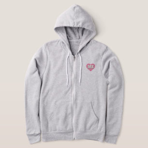 Pull À Capuche MIchigan Pink Fade Heart - I love MI