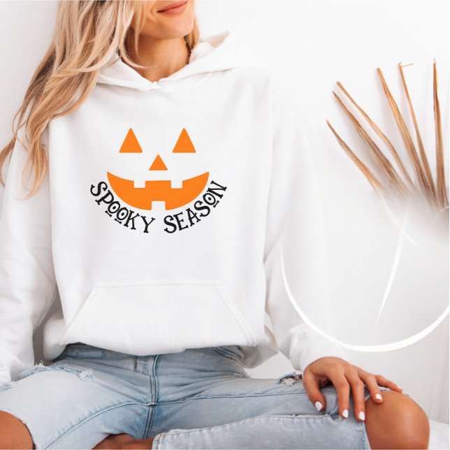 Pull À Capuche Mignonne et confortable saison Éffrayante Citrouil (Créateur téléchargé)