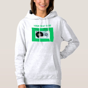 Pull À Capuche Minimaliste Rétro Bande Cassette Audio Musique Vin