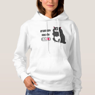 Pull À Capuche mode grincheux sur le chat gras drôle