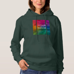 Pull À Capuche Modèle Ajouter Texte Télécharger Photo Femmes Noir
