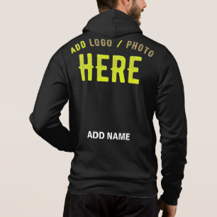 PULL À CAPUCHE MODERNE ET MODERNE PERSONNALISABLE NOIR VÉRIFIÉ