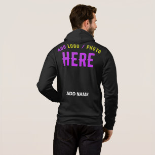PULL À CAPUCHE MODERNE ET MODERNE PERSONNALISABLE NOIR VÉRIFIÉ
