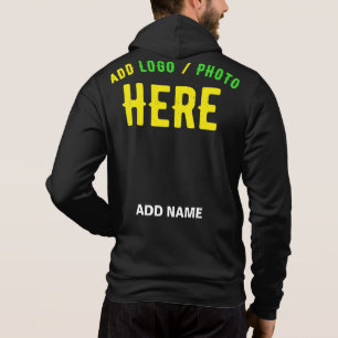 PULL À CAPUCHE MODERNE ET MODERNE PERSONNALISABLE NOIR VÉRIFIÉ
