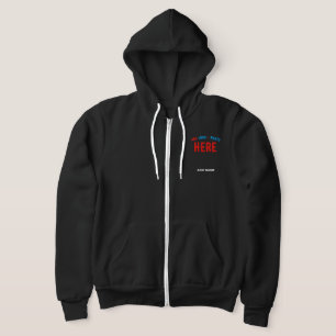 PULL À CAPUCHE MODERNE ET MODERNE PERSONNALISABLE NOIR VÉRIFIÉ