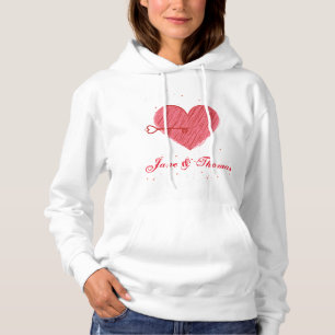 Pull À Capuche Moderne féministe tendance Coeur mignon Valentines