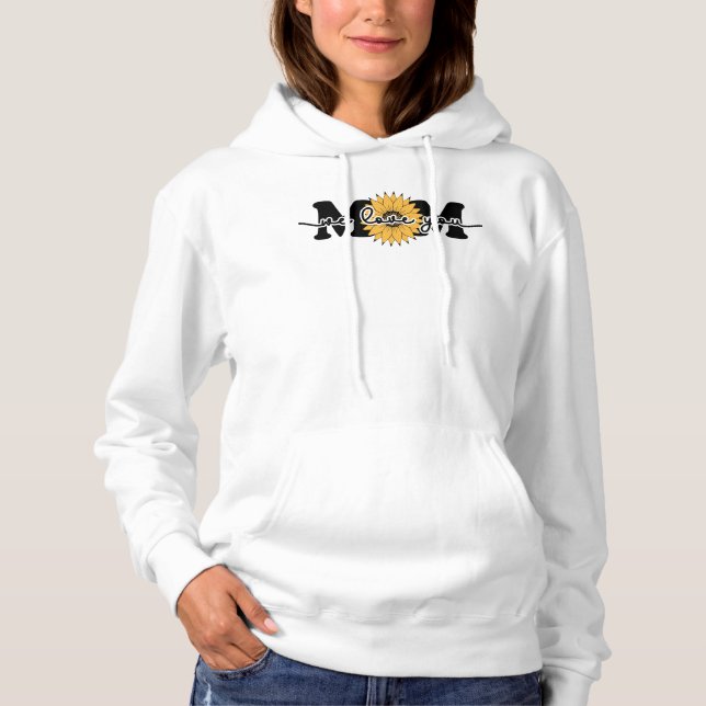 Pull À Capuche Mon amour éternel Ma maman (Devant)