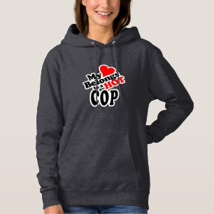 Pull À Capuche Mon coeur appartient à un flic !