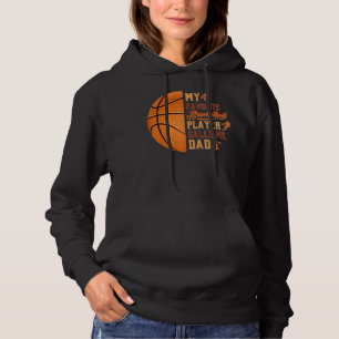 Pull À Capuche Mon Joueur De Basket Favori M'Appelle Papa Basketb