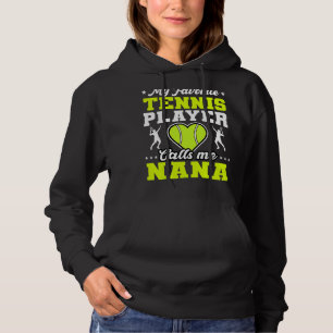 Pull À Capuche Mon joueur de tennis favori m'appelle Nana Mother'