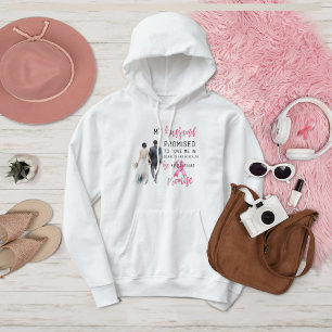 Pull À Capuche Mon mari m'a promis de m'aimer Cancer du sein rose