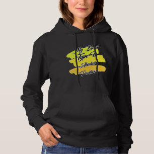 Pull À Capuche Mon Type De Sang Est L'Alcool Positif Sarcastique