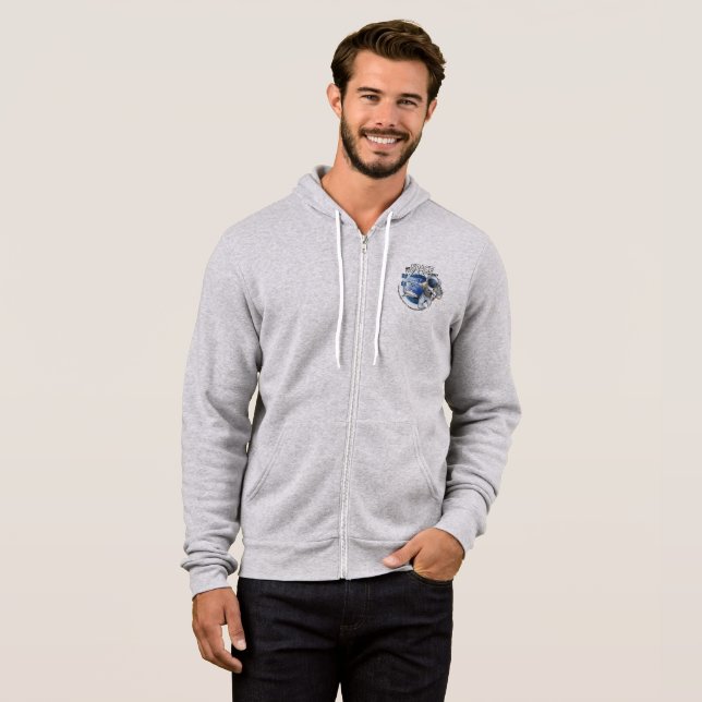 Pull À Capuche Mon voyage en sortie extravéhiculaire | Hommes zip (Devant entier)
