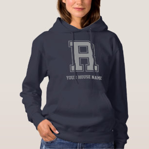 Pull À Capuche Monogramme Maison du Collège Blue Grey