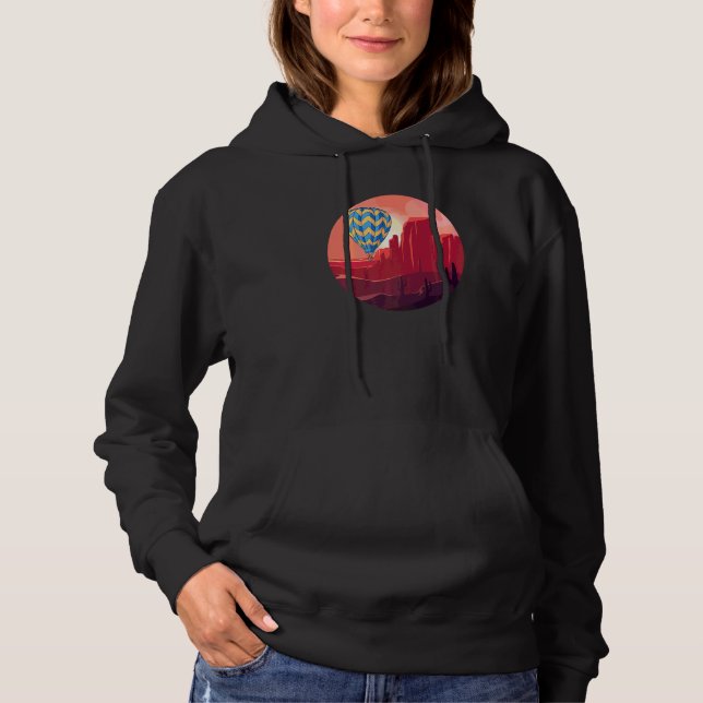 Pull À Capuche Montgolfière Vol frais pour les passionnés de ball (Devant)