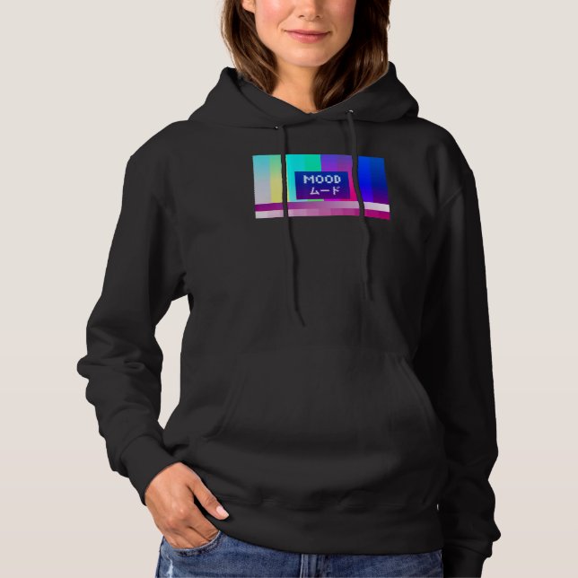 Pull À Capuche Mood Vaporwave esthétique japonaise (Devant)
