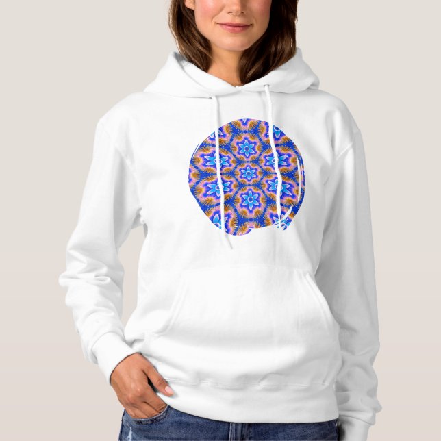 Pull À Capuche Motif de fleurs de fleur mignonne (Devant)