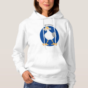 Pull À Capuche Mouette drôle avec frites dessin animé