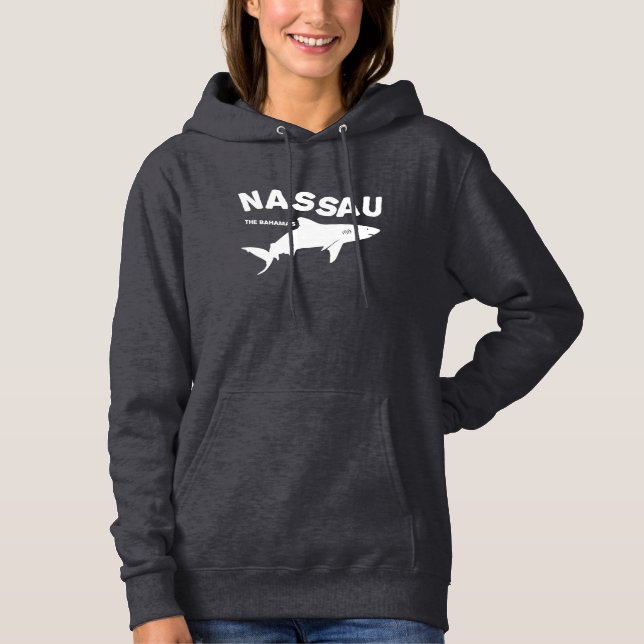 Pull À Capuche Nassau - Les Bahamas Shark Diving T-Shirt (Devant)